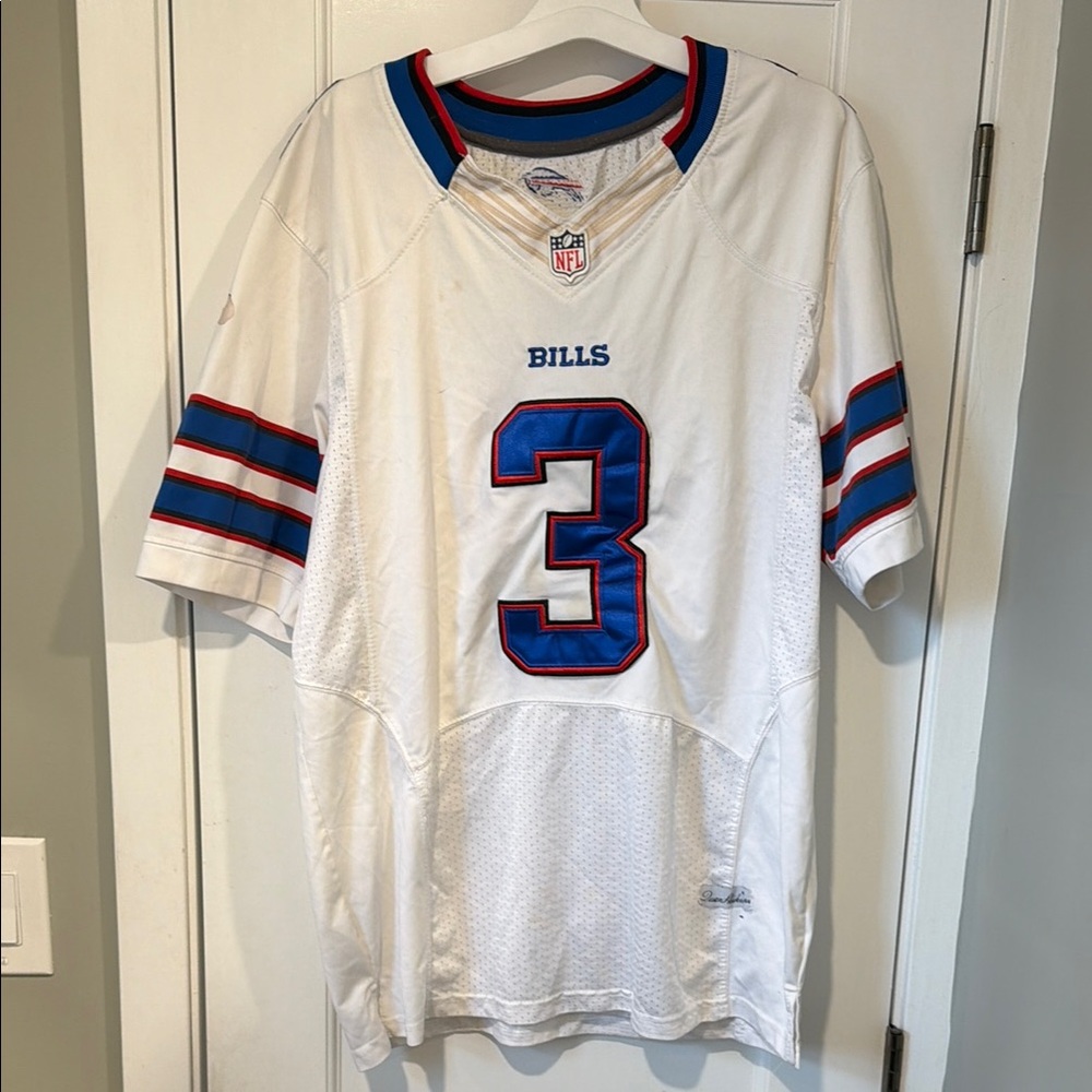 Nike White and Blue Men's Shirt